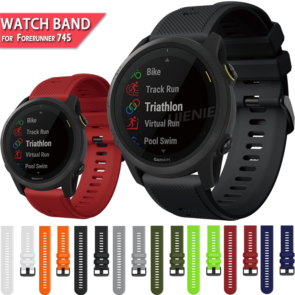Dây đeo đồng hồ silicon 22mm cho Garmin Forerunner 955 / 945 / 745 Dây đeo cổ tay thay thế Vòng đeo 