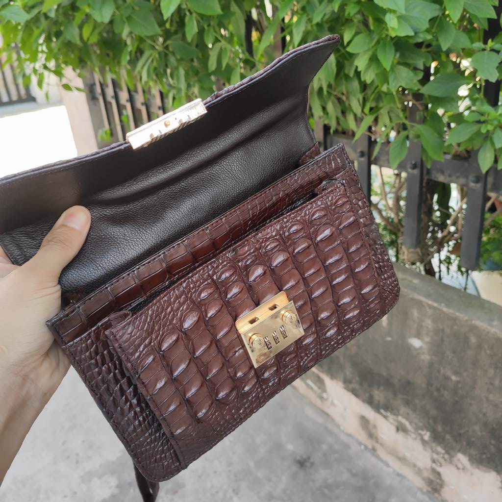 Cặp nam da cá sấu SIZE NHỎ CẦM TAY LỊCH LÃM!