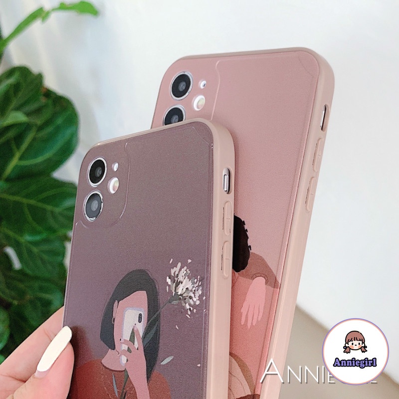 Ốp lưng TPU silicon họa tiết những cô gái phong cách retro cho IPhone 12 11 Pro Max XR Xs Max 8 7 Plus