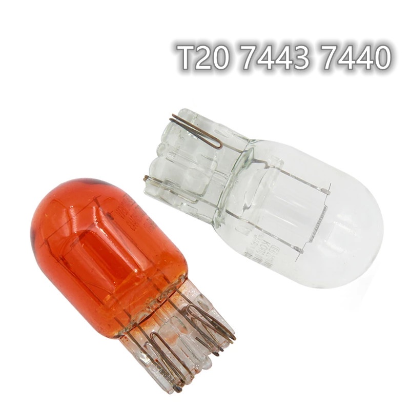 Set 2 bóng đèn halogen KEVANLY T20 7443 7440 12V 16W 500 tiện lợi dành cho xe hơi