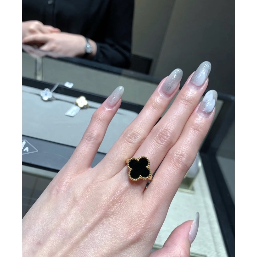 Nhẫn Louis Vuitton Phong Cách Hàn Quốc Đơn Giản Mạ Vàng / Bạc 925 Dành Cho Nữ