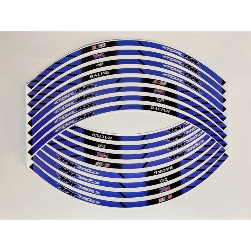 Tem dán vành xe 18inch sắc màu