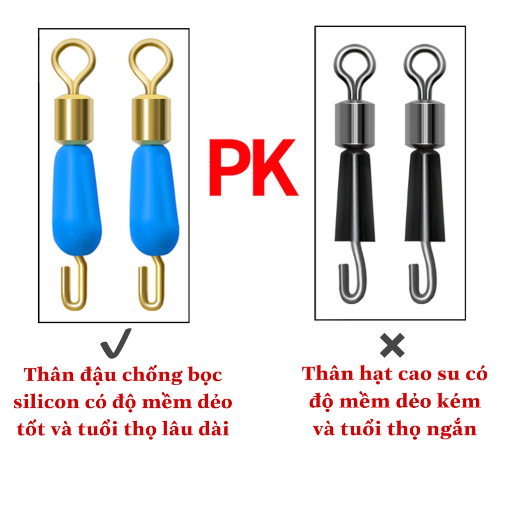 Vỉ Khóa Link , Mà Ní Silicon Số 9 Chống Xoắn Cao Cấp , Siêu Tiện Lợi Có 2 Màu