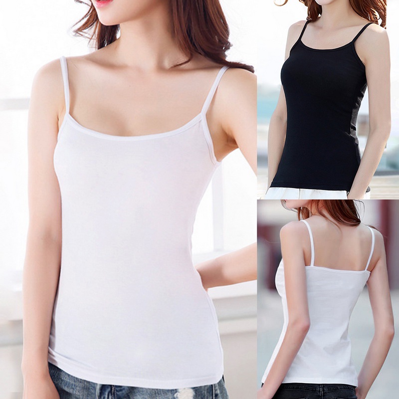 Áo 2 dây màu sắc đơn giản cho phái nữ