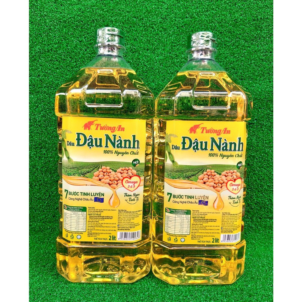 Dầu đậu nành 100% nguyên chất Tường An 2L