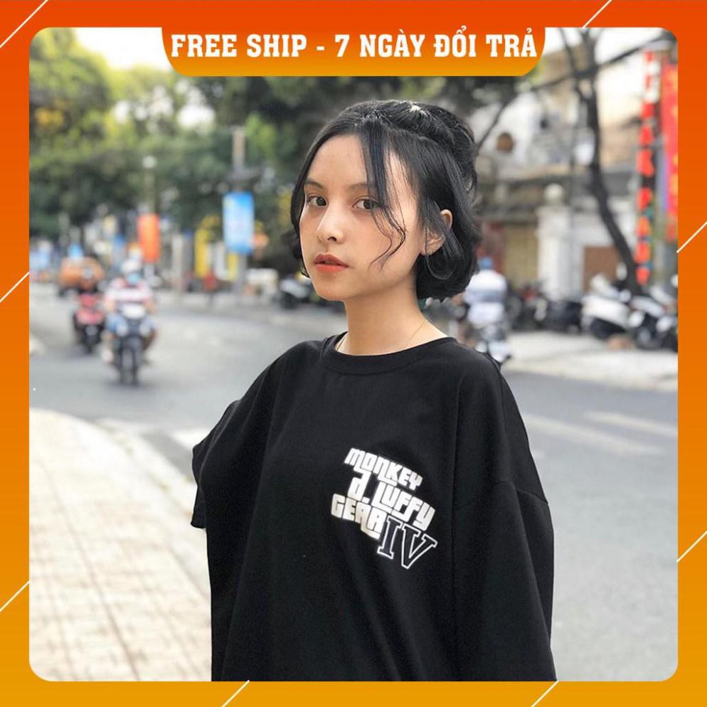 [Mã FATHANG5 giảm 10K đơn 50K]  Áo Thun Tay Lỡ MONKEY LUFFY GEAR IV Form Rộng Unisex (2 Màu) | BigBuy360 - bigbuy360.vn