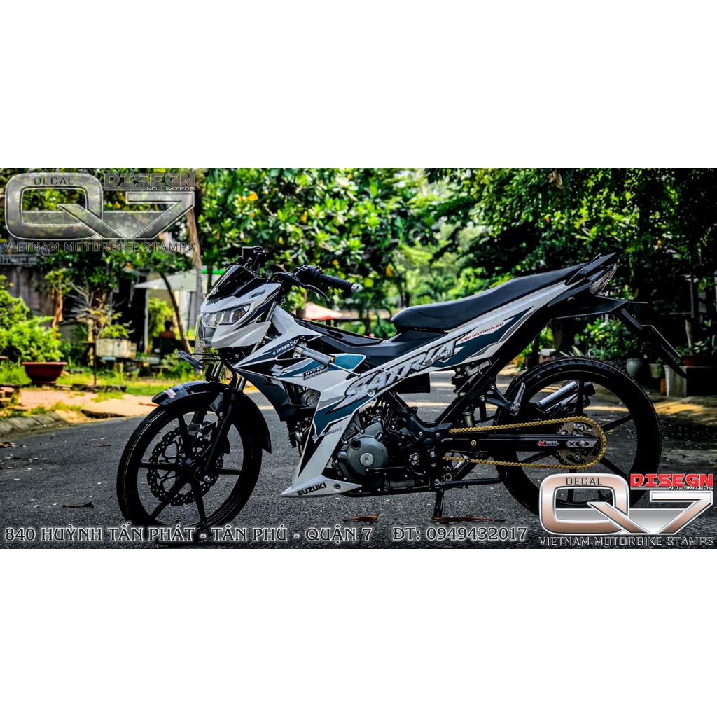 TEM RỜI RAIDER FI -TRẮNG XANH