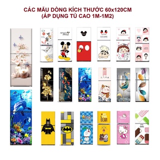 Miếng decal dán tủ lạnh khổ 60x120 cm - TỔNG HỢP MẪU