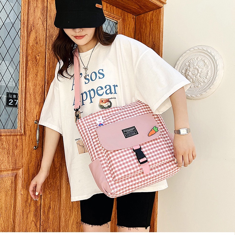 Túi đeo vai IELGY vải canvas cỡ lớn thời trang cho nữ