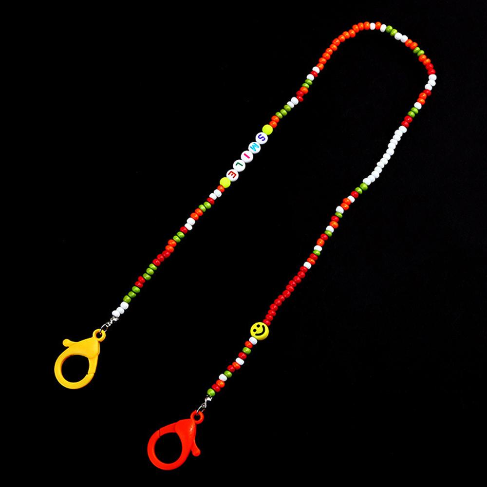 Dây Đeo Mắt Kính Chống Thất Lạc Dạng Chuỗi Hạt Phong Cách Retro Thời Trang