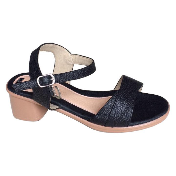 Dép sandal nữ đế cao da bò cao cấp THSDN0123