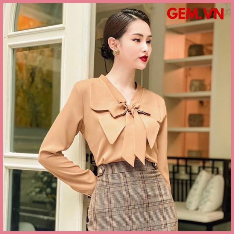 Áo kiểu nữ G120 đi chơi hay công sở đều hợp thời trang - dễ phối chân váy hoặc các loại quần thời trang
