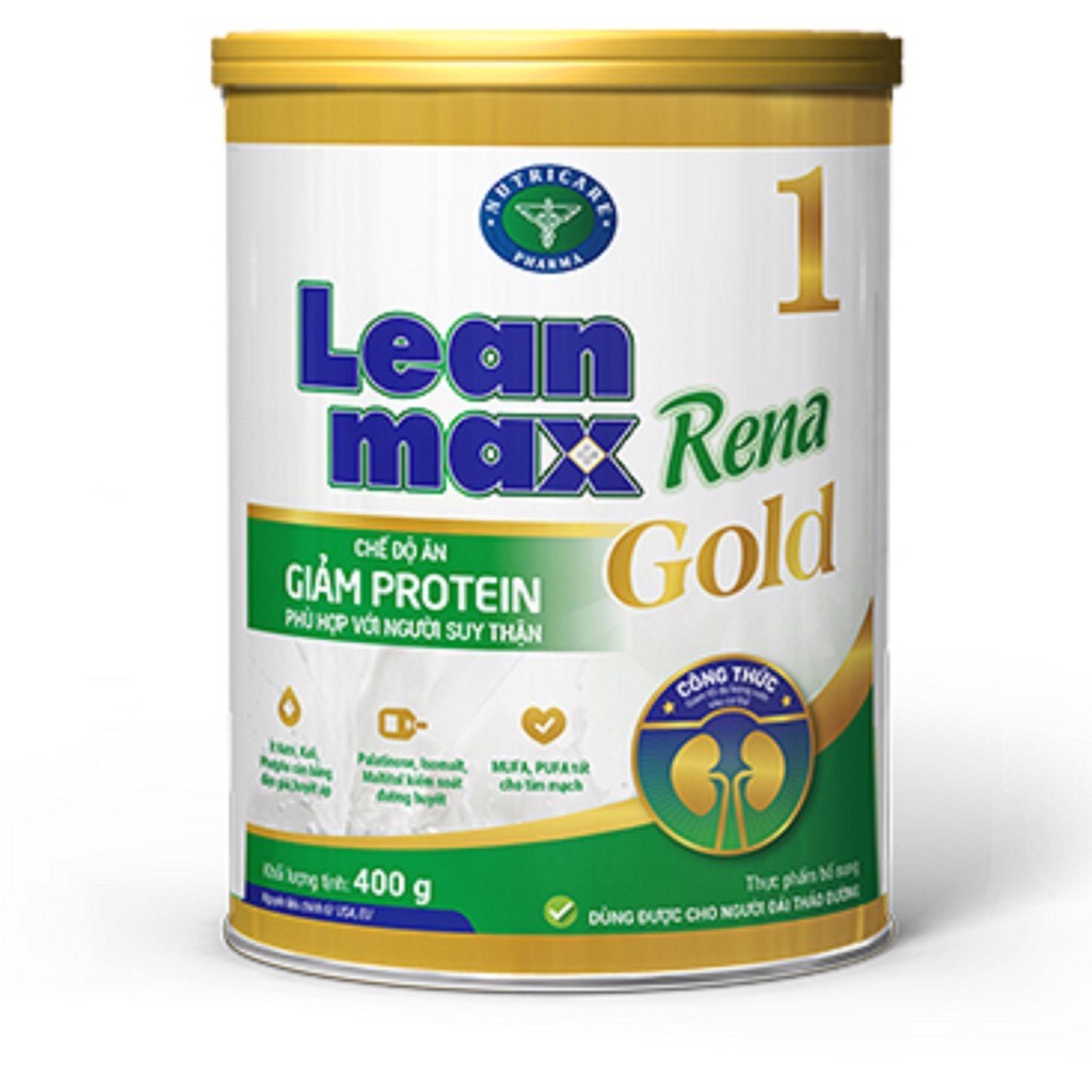 Sữa LEAN MAX Rena Gold 1, lon 400g & 900g ( dành cho người suy thận )