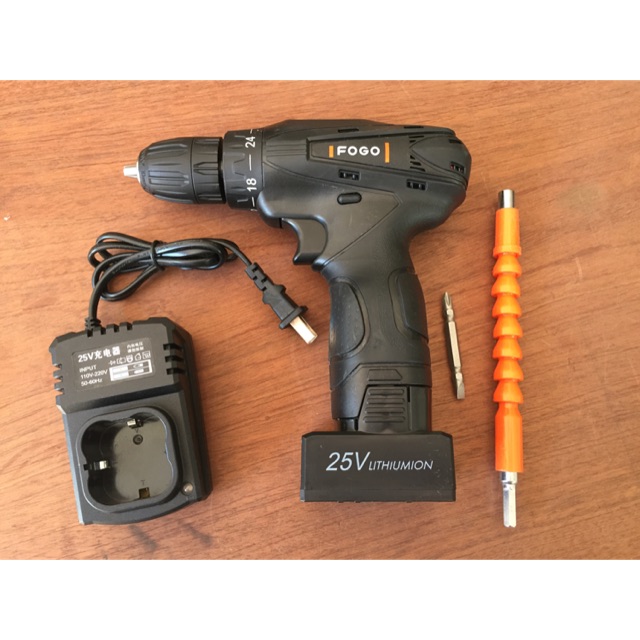 Máy khoan pin 2 tốc 25v