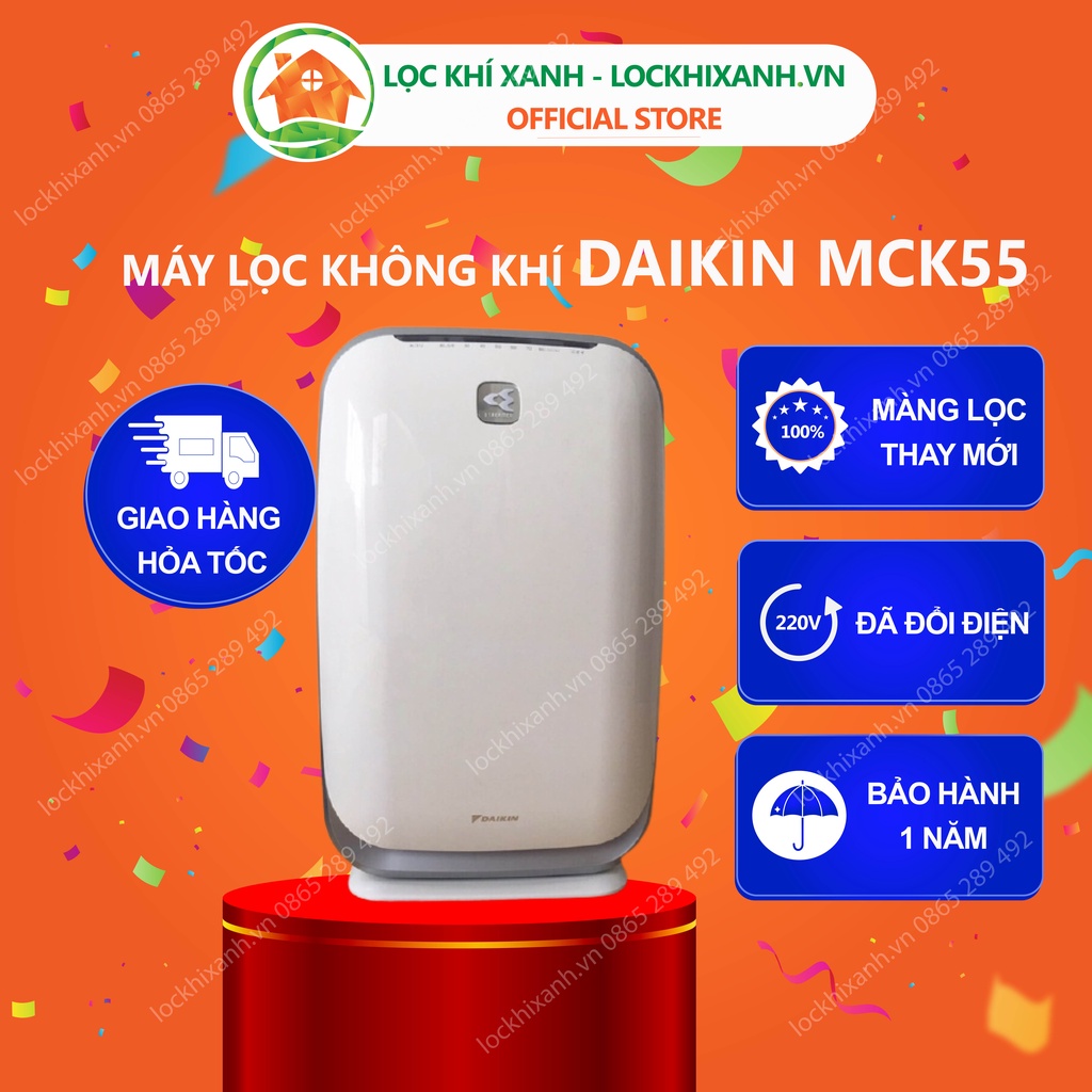 Máy lọc không khí Daikin trứng TCK55M-W (Hàng Nhật bãi) - Màng lọc mới 100%