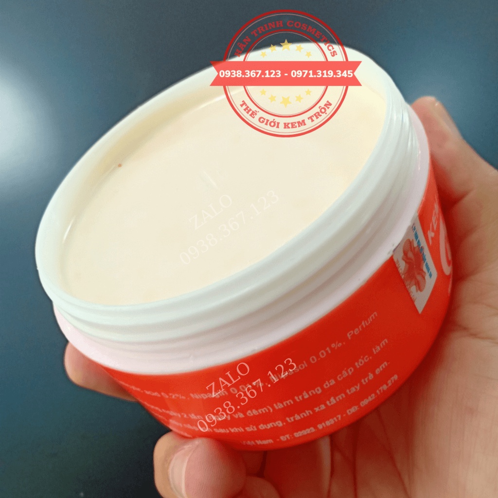 Kem Bông Hồng Hoàng Gia 200g Màu Cam Hàng Chính Hãng - Mỹ Phẩm Hân Trinh