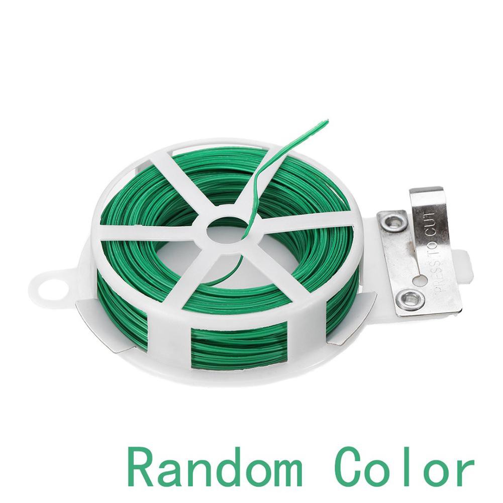 WX_Durable 30M Roll Wire Twist Ties Garden Cable Vegetable Gardening Climbers Tool