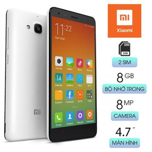 Điện thoại Xiaomi Redmi 2 Ram 1G Bộ Nhớ 8G Có 3G Wifi Chơi Game Mạnh Liên Quân Pubg