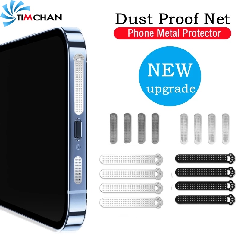 Bộ 8 Miếng Dán Bằng Kim Loại Mỏng Chống Bụi Cho iPhone 12/13 Series 13