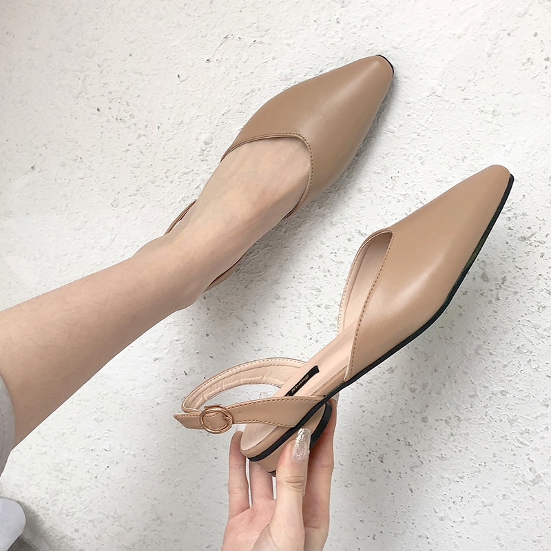 Giày Sandal Da PU Mũi Nhọn Thời Trang Mùa Hè Cho Nữ | BigBuy360 - bigbuy360.vn
