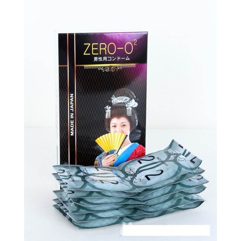 [bao cao su vip]Bao cao su Siêu mỏng 0.02 mm Zero 02 - 12 cái - Hàng Nhập khẩu Nhật 100%%