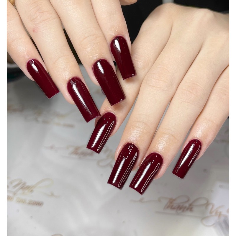 Sơn base, top, cứng móng hoa hồng [Thanh Vy Nail]