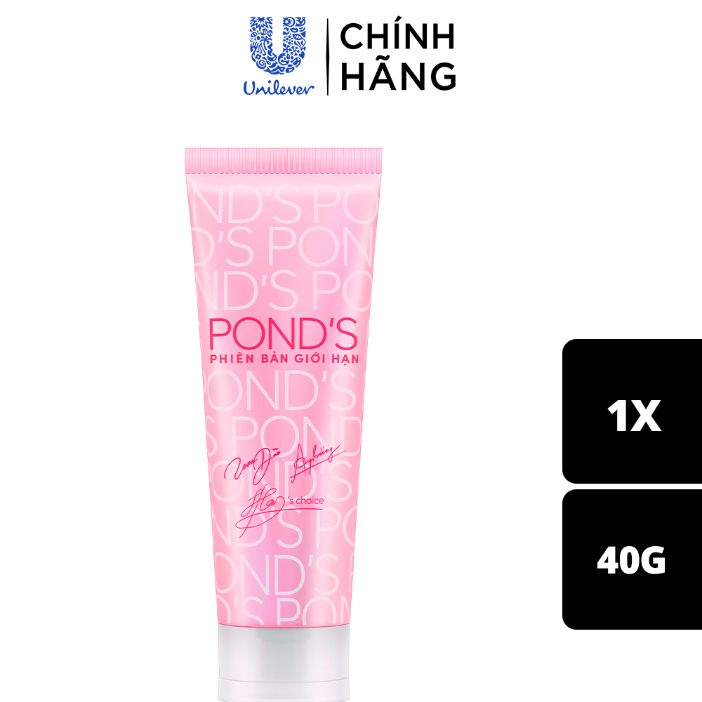 [HB Gift - BW] Sữa Rửa Mặt Pond's mới phiên bản giới hạn với chữ kí của Luna Đào, An Phương & Minh Hà 40g