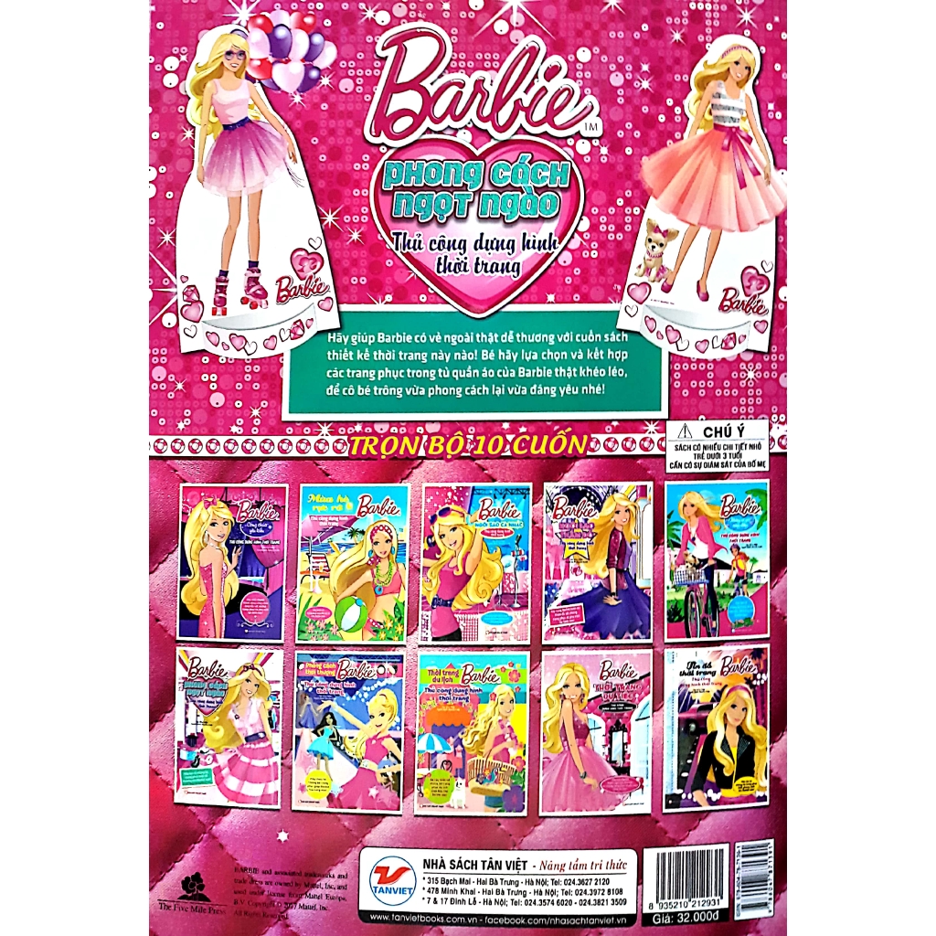Sách - Barbie Thiết Kế Thời Trang - Phong Cách Ngọt Ngào