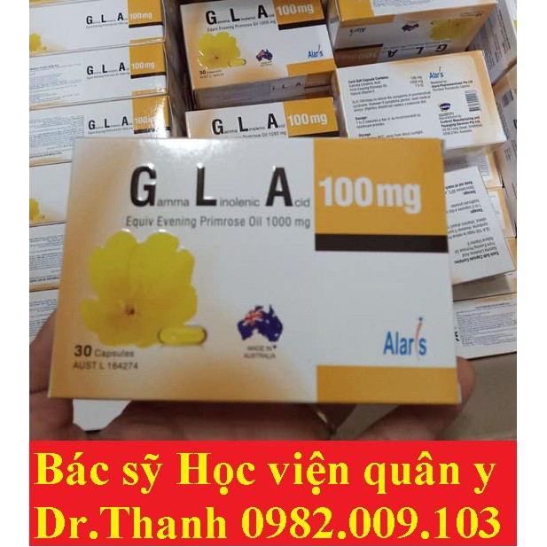 Tinh dầu hoa anh thảo GLA 100mg -Cân bằng nội nội tiết tố nữ, hàng chính hãng của Úc [Gamma Linolenic Acid] - Rồng vàng