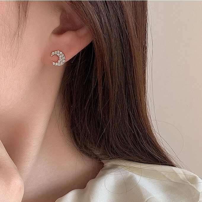 Bộ 7 Khuyên Tai Bạc S925 mini Hình Cá Voi Phong Cách Hàn Quốc Sang Trọng Cho Nữ Sinh