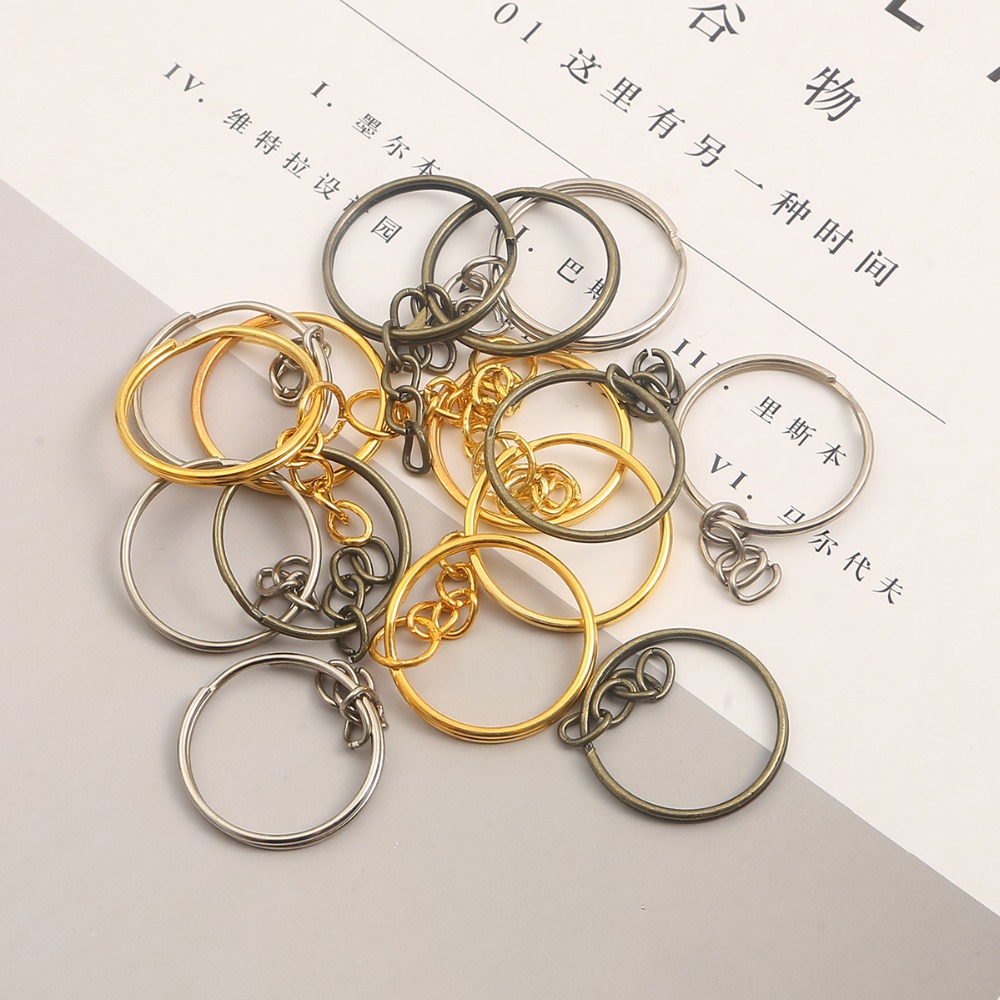 Set 10 Móc Khóa Dài 20mm Bằng Sắt Dùng Tự Làm Đồ Thủ Công