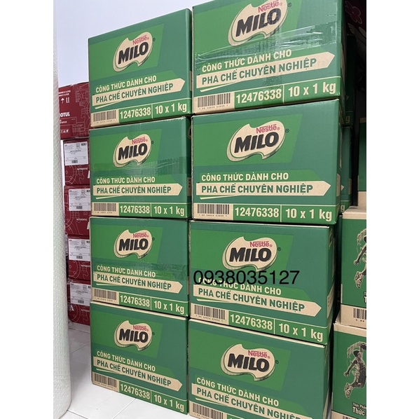 Bột Milo 1kg nguyên chất Nestle / Bột lúa mạch milo cacao nguyên chất 1kg date T01/2023