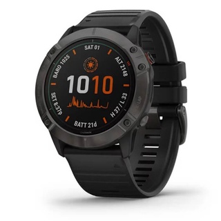 [FreeShip] - Đồng hồ Garmin Fenix 6X - Titanium Carbon Gray DLC with Black Band, Pro Solar - Chính Hãng