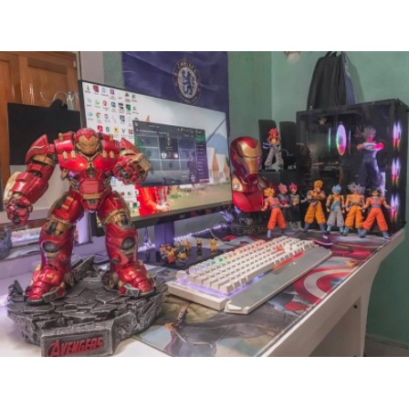 HulkBuster người sắt Ironman - Mô hình tượng nhân vật Người Khổng Lồ Xanh Hulk Mavel toàn thân Hulk Buster Iron Man 32cm