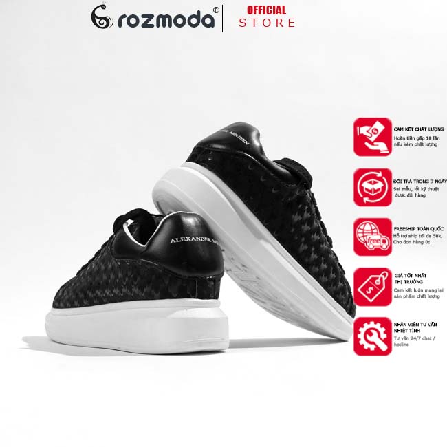 Giày thể thao nam nữ ulzzang MC queen đế độn da cao cấp