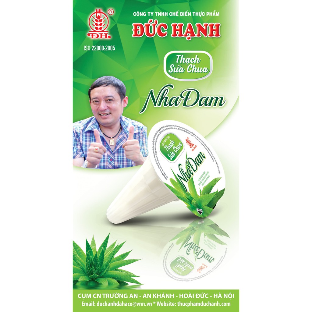 Thạch sữa chua nha đam Đức Hạnh gói 400g date 2021