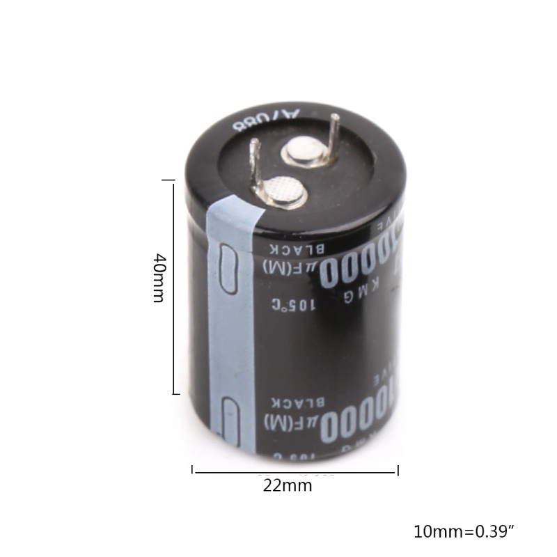 Set 2 Tụ Điện Nhôm 10000uF 35V 25x40mm Chuyên Dụng