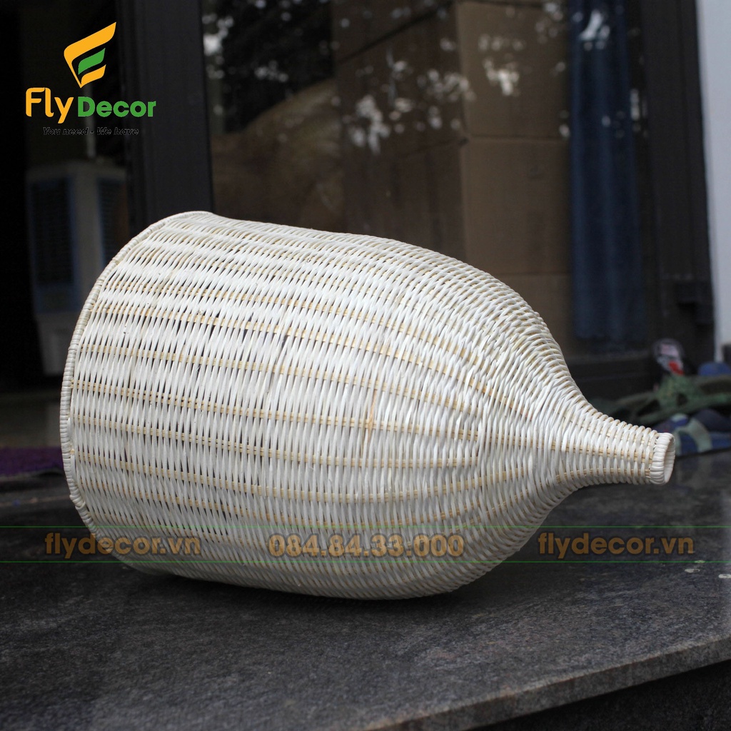 Đèn Mây Tre Trang Trí hình Chuông, hình Loa chất liệu Mây tự nhiên