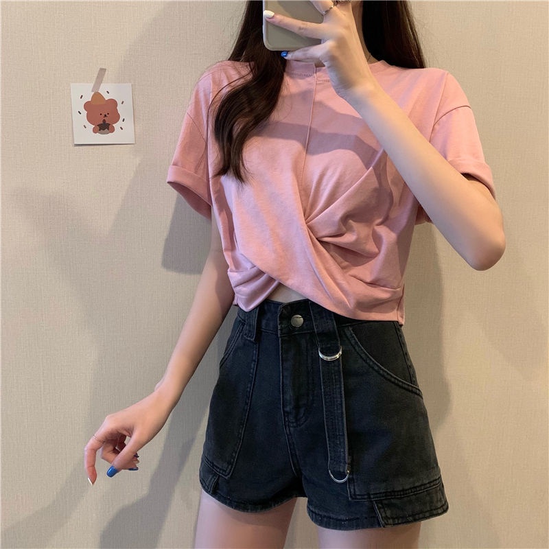 Áo Thun Dáng Rộng Tay Ngắn Phong Cách Hàn Quốc Thời Trang Cho Nữ Áo phông Nữ TX-61