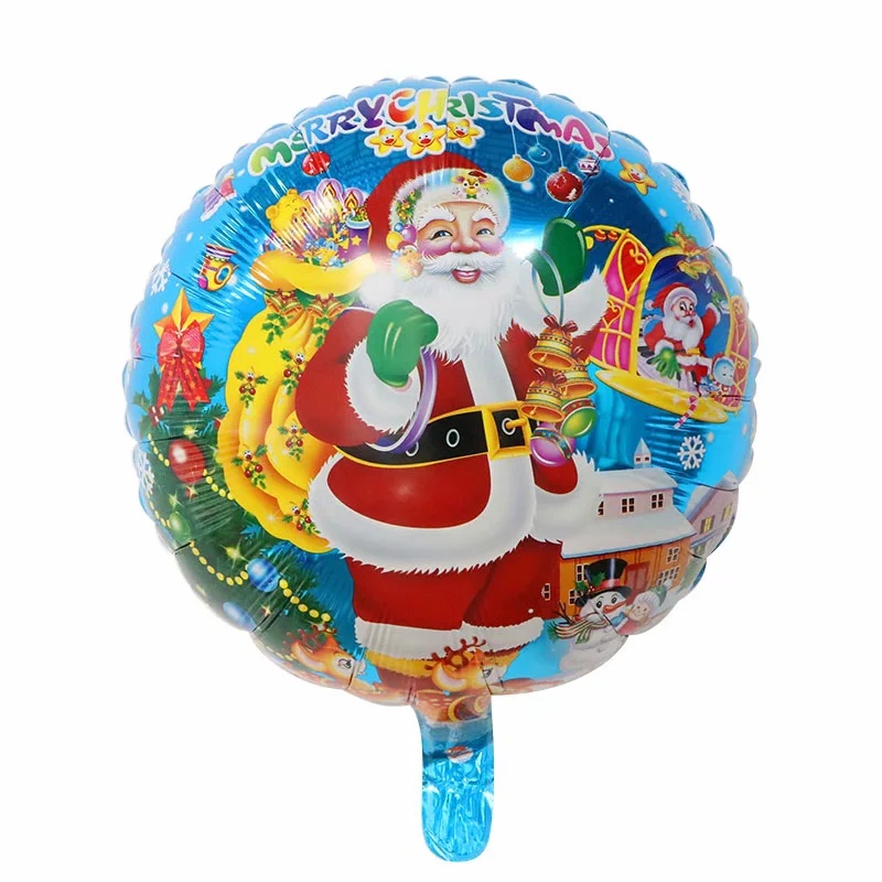 1 Bong Bóng Lá Nhôm Hình Ông Già Noel / Người Tuyết 18 Inch Trang Trí Tiệc Giáng Sinh