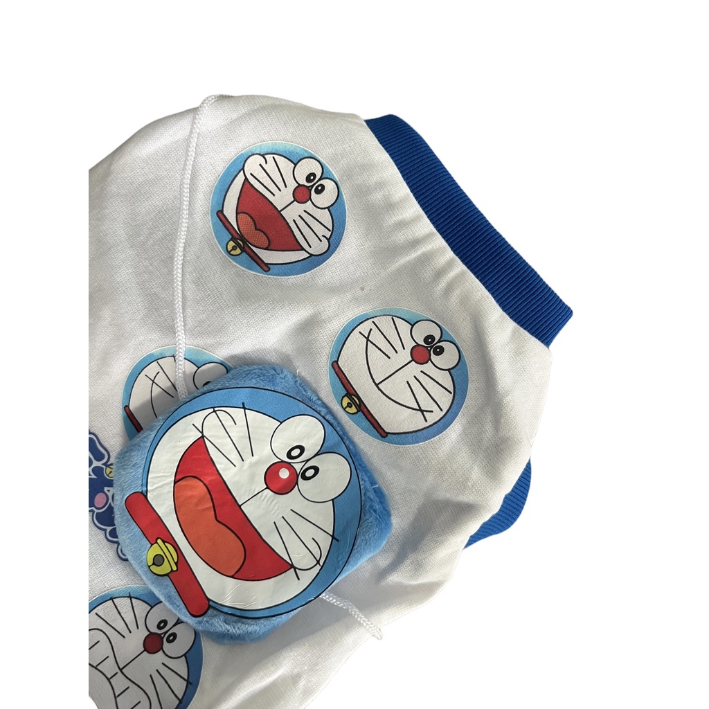 Áo phông in hình đáng yêu cho chó mèo/ Áo Doraemon cho chó mèo