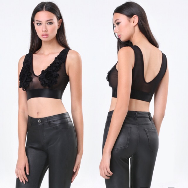 Áo bra top hiệu Bebe, size S, auth, chính hãng