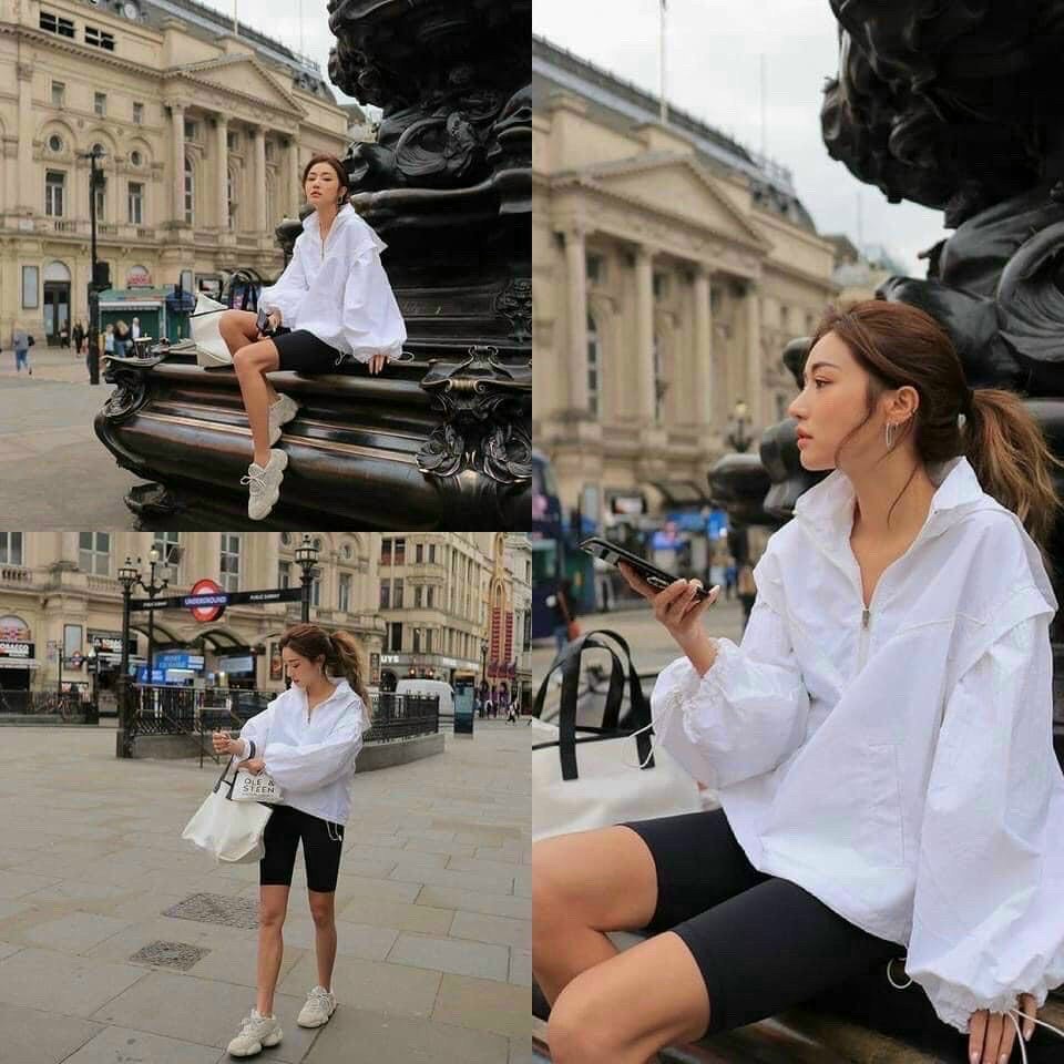 Quần legging lửng thái phong cách legging ngố đùi thái cạp chun siêu mịn thể thao, gym, đi chơi co dãn năng động 123shop