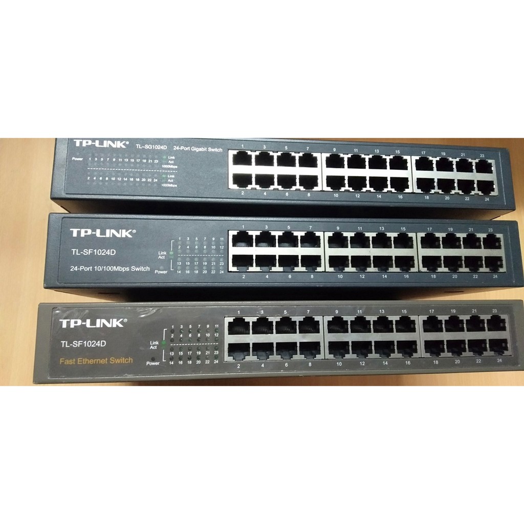 Switch Chia Mạng 24 Cổng vỏ Sắt ( TPLINK TL-SF1024D Và TPLINK TL-SG1024D Gigabit ) , Hàng Chính Hãng ( Cũ)