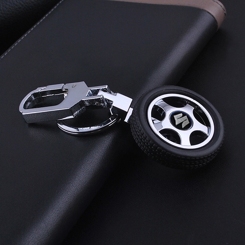 móc chìa khóa ô tô Suzuki móc khóa hợp kim lốp xe