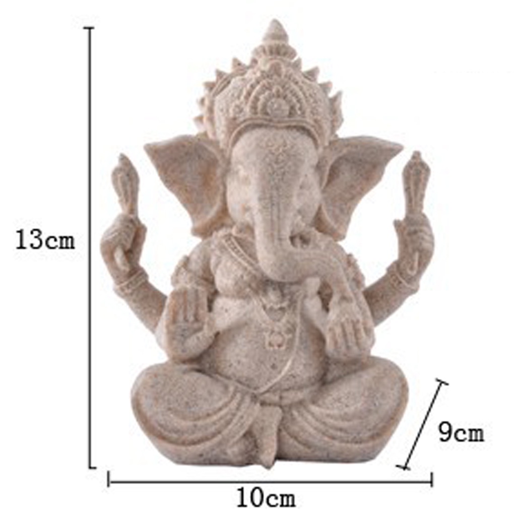 Mô Hình Tượng Phật Ganesha Đá Sa Thạch 61 Trang Trí Sân Vườn