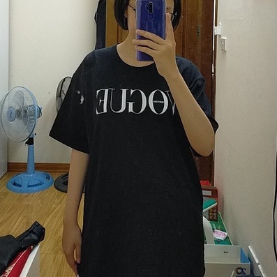 Áo Thun Nữ In Chữ VOGUE 3 Màu Đỏ Đen Trắng Local Brand DLX Form Basic Thun 35% Cotton