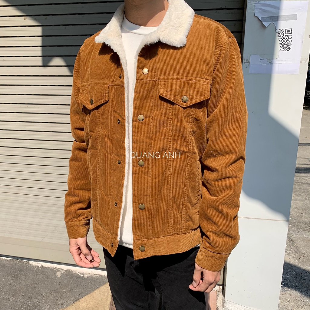 Áo khoác nhung lót lông Jacket Chính Hãng BarBour