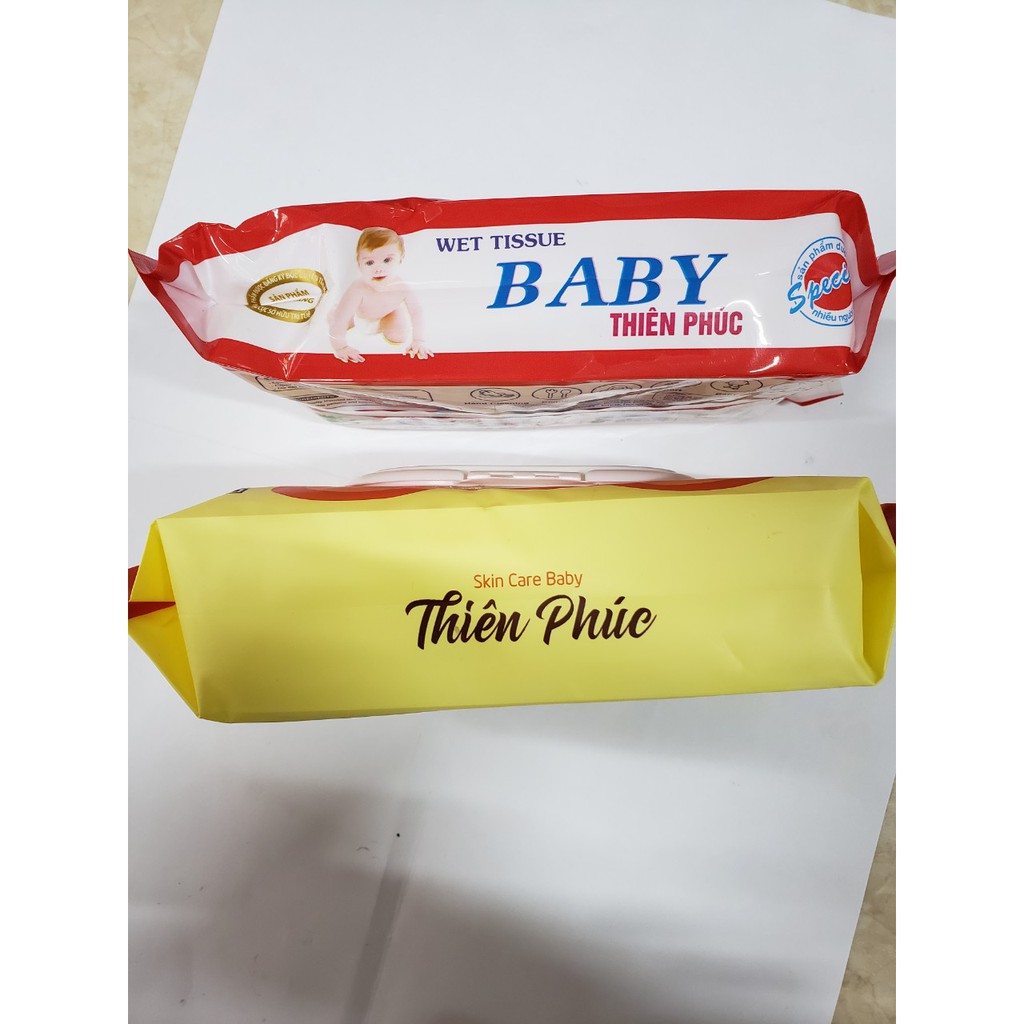 khăn ướt baby thiên phúc 100 Tờ cho bé không mùi, Giấy ướt thiên phúc Hình gấu Cao cấp (Giá Sỉ)