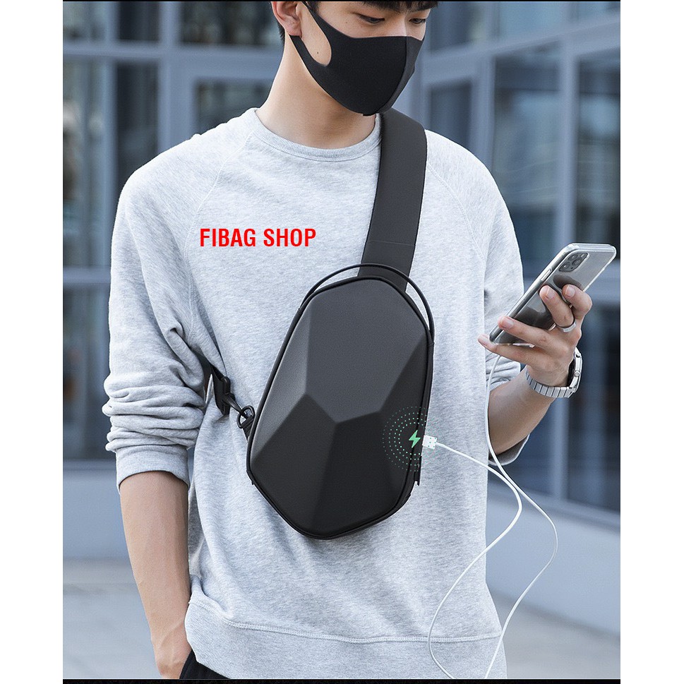 Túi Đeo Chéo Nam + USB MARK RYDEN FI12  Cao Cấp - Chống Thấm Nước - Chính Hãng